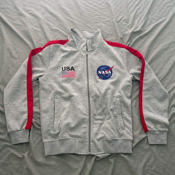 Hudson Jeans Other - Hudson Outerwear NASA Track Jacket L NWT & 2 Supreme Stickers 🇺🇸🚀🛸🛰🔥🖲📡⬆️